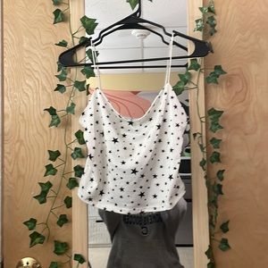 Cropped, star, tank top